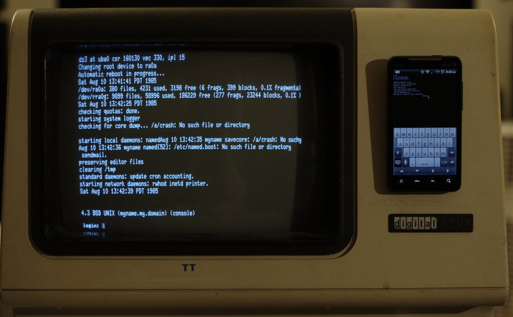 SIMH VAX on a VT100 via Android