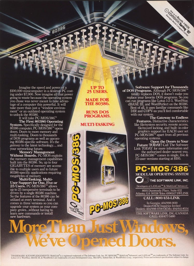 PC-MOS/386 print ad