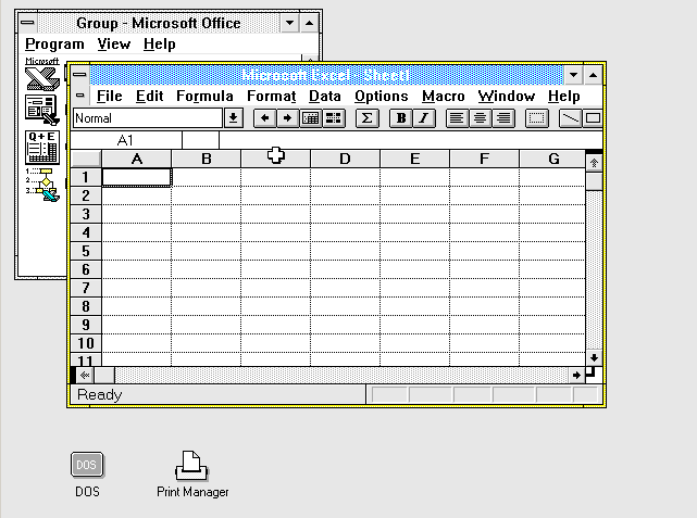 Excel 3.0 for OS/2 1.2