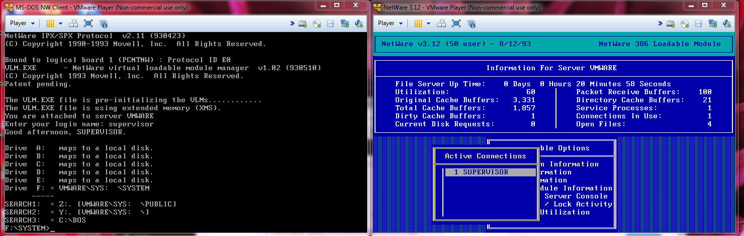 Novell Netware 3.12 Discs