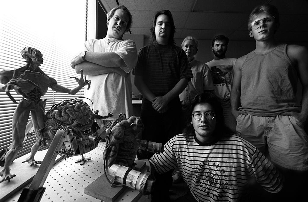 This pic was taken for an interview in 1994 while making DOOM II. Jay, Adrian, Bobby, Kevin, John, me in front.