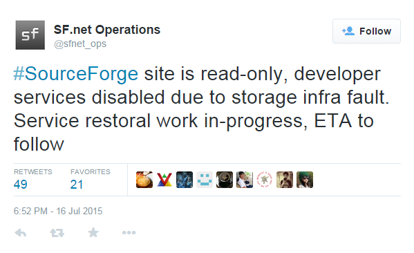 sourceforge down