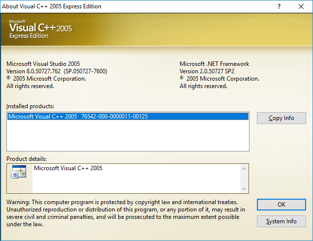 VisualC++ 2005 Express | Virtually Fun