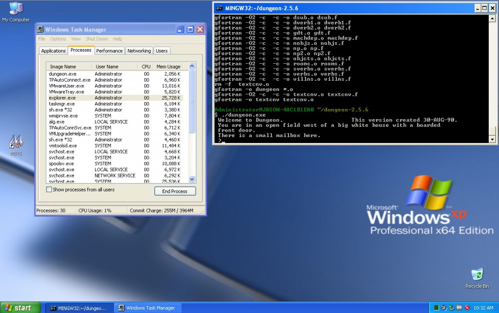 Windows XP x64 - dungeon