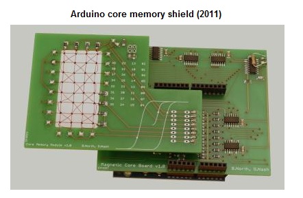 A picture of Arduino core memory