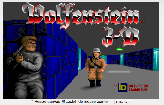 Yes, it even runs Wolfenstein 3D!