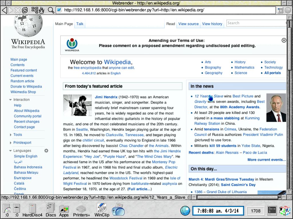 RiscOS !NetSurf on Wikipedia