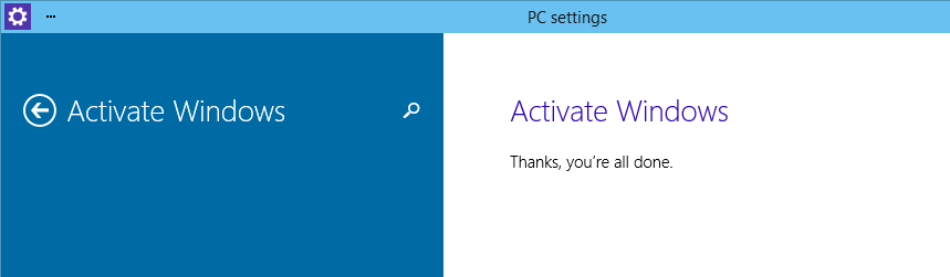 windows 10 activated
