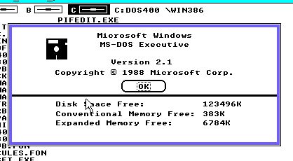 Windows/386 memory