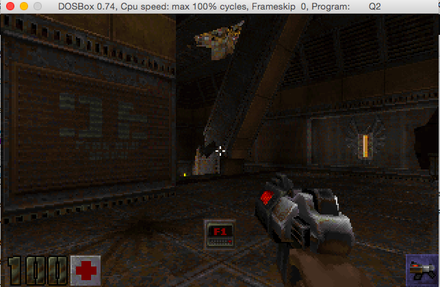 Quake II running on MS-DOS!