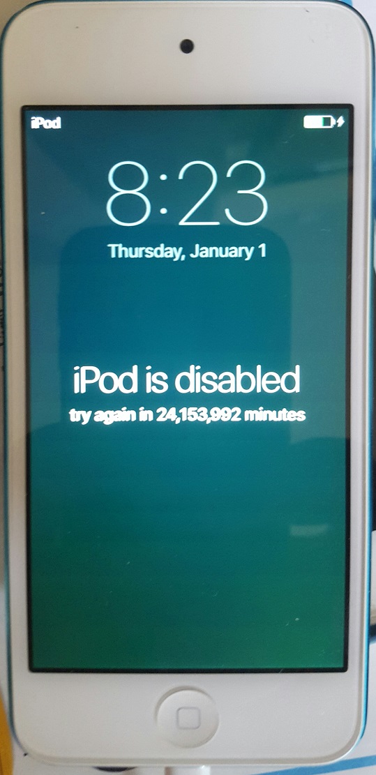 iPod is disabled