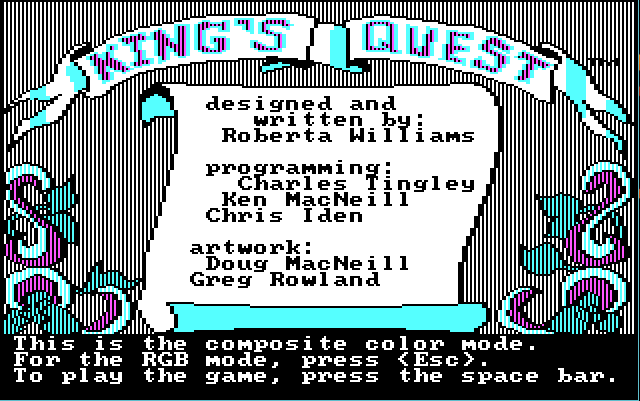 King's Quest 1, CGA