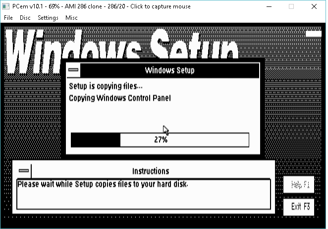Installing Windows 3.0