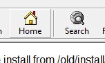 Internet Explorer 4 home button