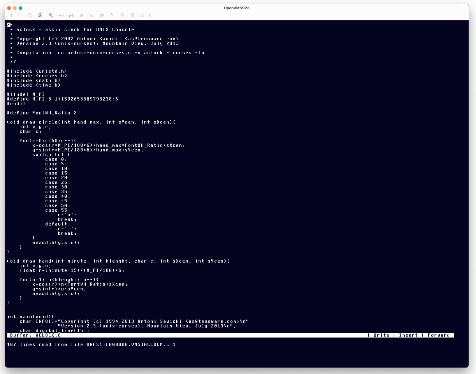 OpenVMS 9.2-3 x64 now has local console on OPA0 | Virtually Fun
